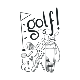 Golf_in black lettering T-Shirt