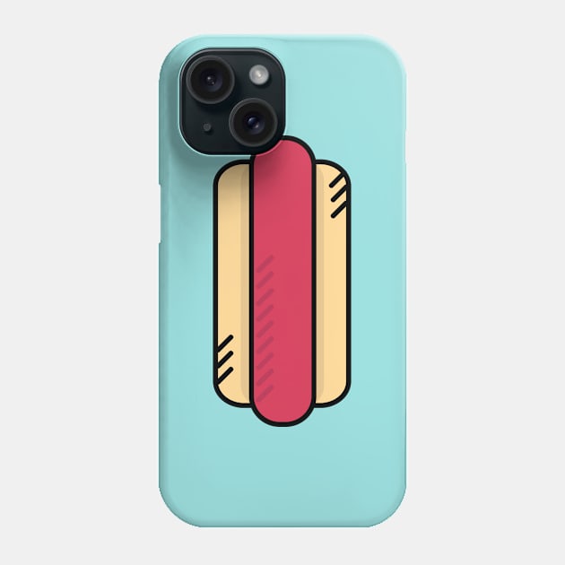 Cute Hotdog - Icon Phone Case by Lionti_design