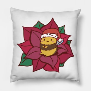 Christmas Bee Holiday Beekeeper Pillow