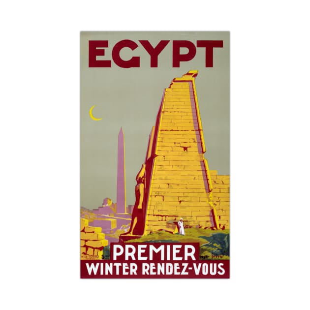 Vintage Travel Poster Egypt by vintagetreasure