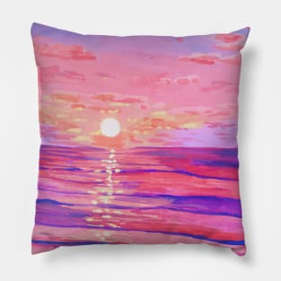 Saturated Sunset Pillow