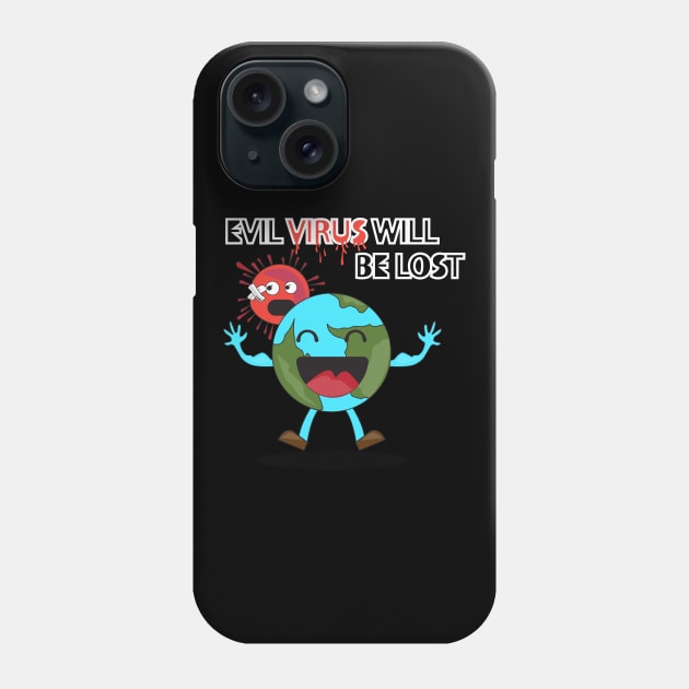 The earth vs coronavirus Phone Case by Wilda Khairunnisa