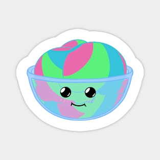 Polysexual ice cream pride Magnet