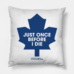 Maple Leafs "Just Once" 90's White Pillow