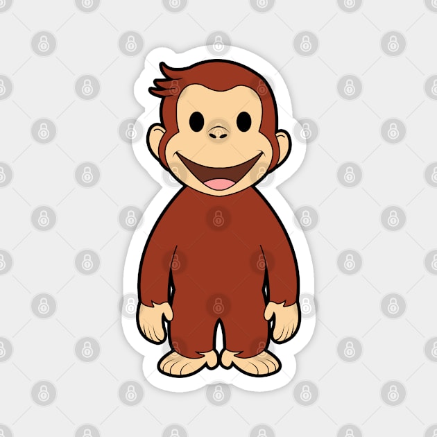 Curious George Magnet by mighty corps studio