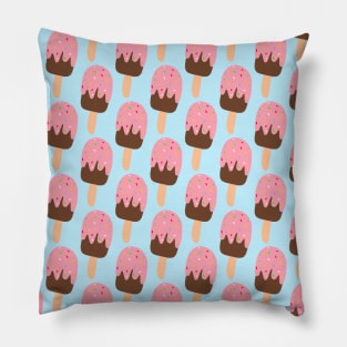 Strawberry and Chocolate Ice cream Pattern Pillow