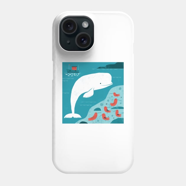 Benny and the Red Birds Phone Case by Gareth Lucas