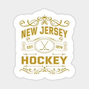 Vintage New Jersey Hockey Magnet