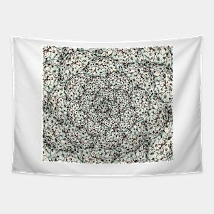 Floral balls duck egg blue Tapestry