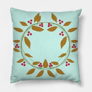 Classic Fall Leaves & Cherries Pillow