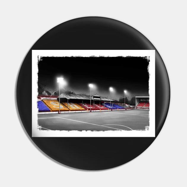 Tolka Park - Shelbourne FC. League of Ireland Football Artwork Pin by barrymasterson