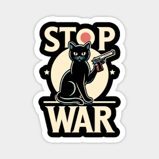 Stop the war - cats Magnet
