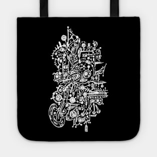 Abstract doodle art Tote