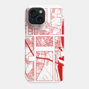 Valencia, Spain City Map Typography - Oriental Phone Case