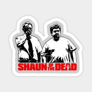 Shaun Of The Dead Distressed Stencil Style Magnet