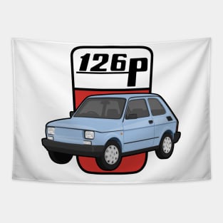 126P Car maluch 126 light blue Tapestry