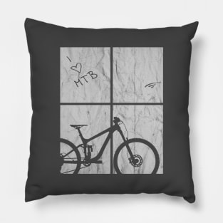 mountain bike mtb gift cycling biker cyclist bicycle outdoor Pillow