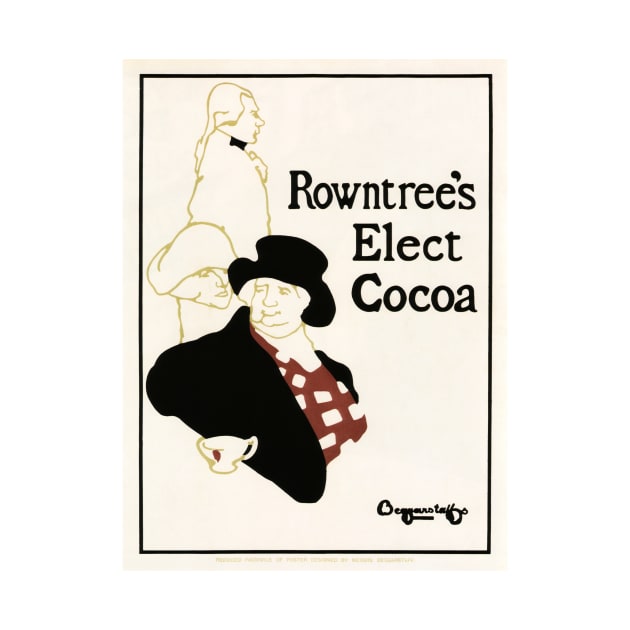 ROWNTREE'S ELECT COCOA Drink Advertisement 1896 by The Beggarstaffs by vintageposters