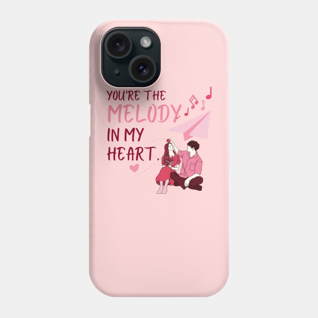 You're the melody in my heart, valentine's day. Phone Case by Black Cat