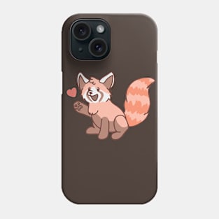 Red Panda Loves You Phone Case
