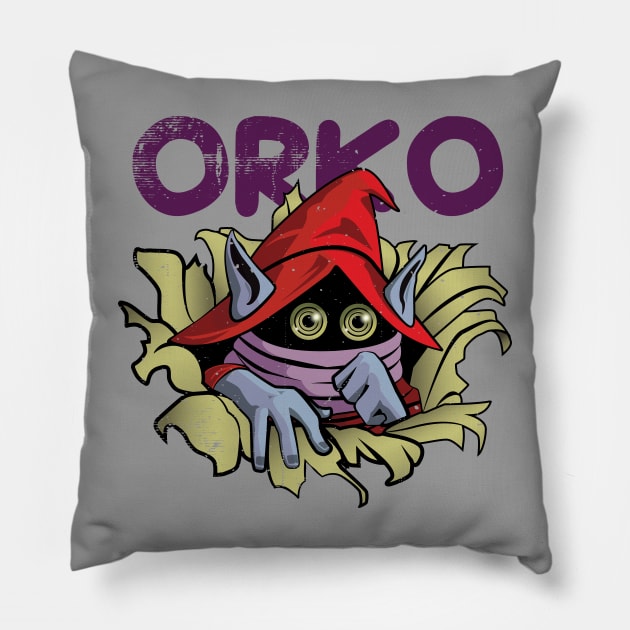 MASTER ORKO - Vintage MOTU 1981 Pillow by SALENTOmadness