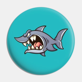 Angry Shark Pin