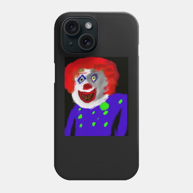 Evil clown 2 Phone Case by Joelartdesigns