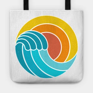 Retro Vintage Ocean Sunset Tote