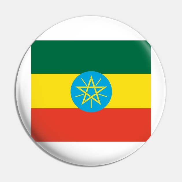 Ethiopia flag Pin by flag for all