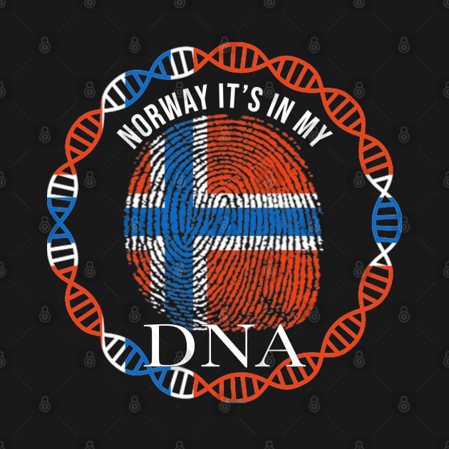 Norway Its In My DNA - Gift for Norwegian From Norway by Country Flags