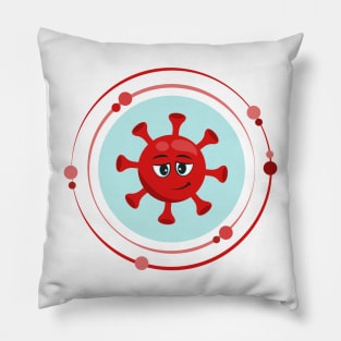 Virology cartoon virus Pillow