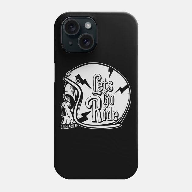 Lets go ride helmet Phone Case by ryanhdyt