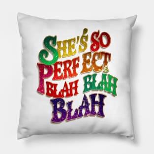 Funny saying Laufey | So perfect Blah blah Pillow