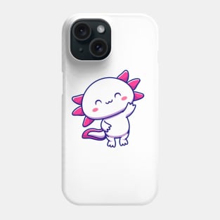 Smiling Axolotl Design T-shirt Hoodies Phone Case