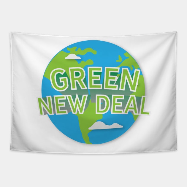 Green New Deal Tapestry by yayo99