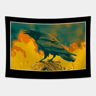 Raven Pop Art 2 Tapestry