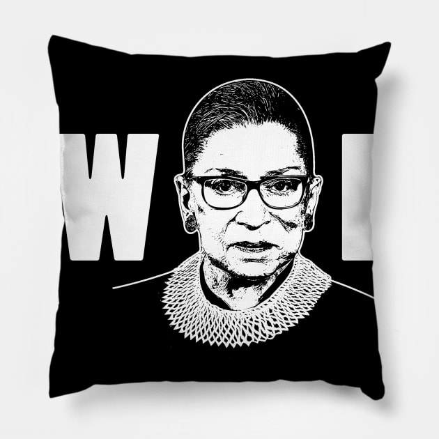 What Would RBG Do? Pillow by UselessRob