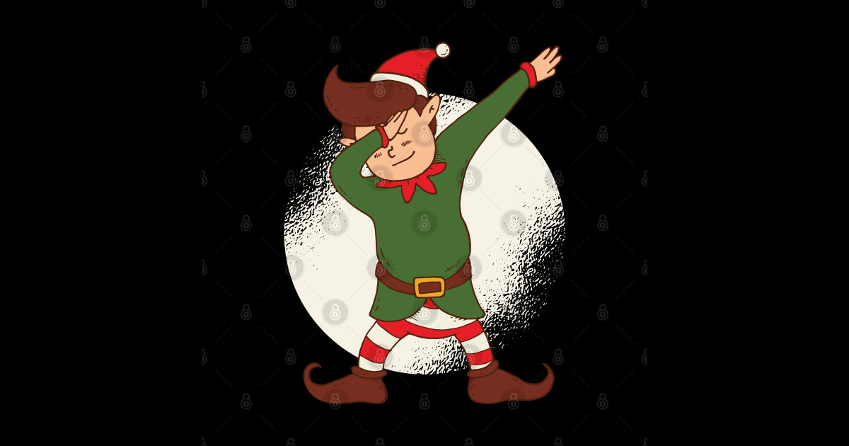 Dabbing Elf - Dabbing Elf - Sticker | TeePublic