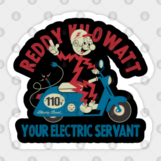 SCOOT ELECTRO REEDY KILOWATT - Reedy Kilowatt - Sticker