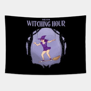 Witching Hour Halloween Gifts halloween for women Tapestry