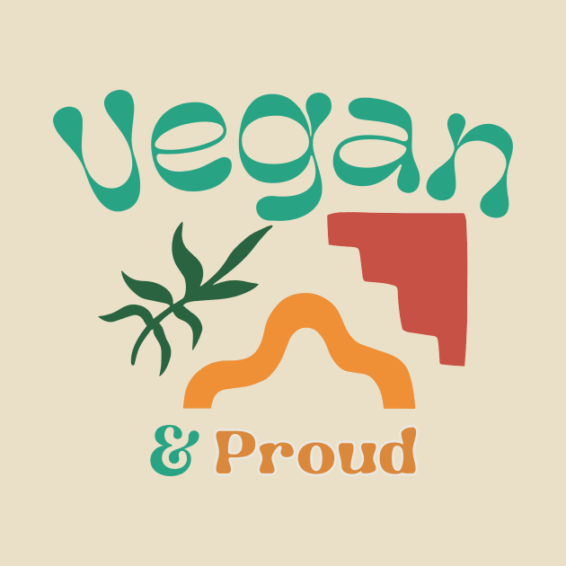 Vegan And Proud plant based vegetarian by Tip Top Tee's