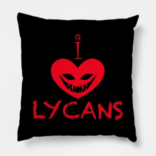 I Heart Lycans Pillow