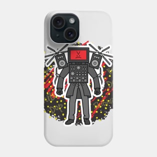 Skibidi Toilet TV Man, Titan Tv Man, Titan Speakerman Phone Case