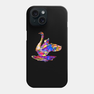 Flapping swan Phone Case