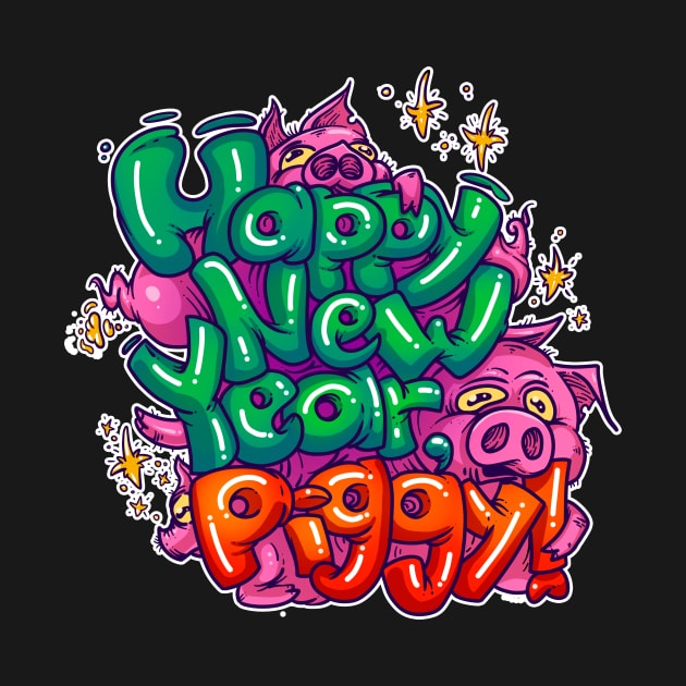 Happy New Year, Piggy! by Chubasan