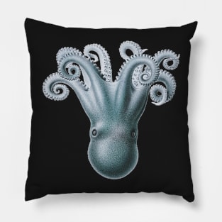 Shimmery Blue  Upside-Down Octopus Pillow