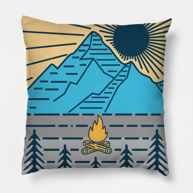 Mountain Climbing Pillow by My Artsam