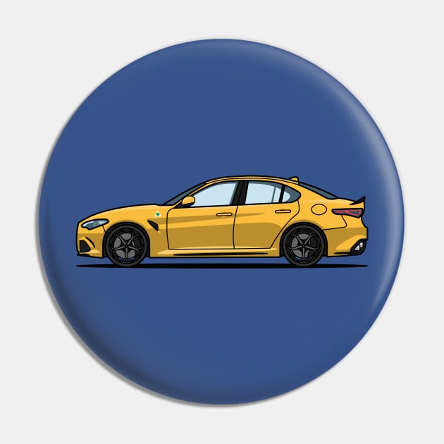 Giulia yellow Pin by LB Automotive