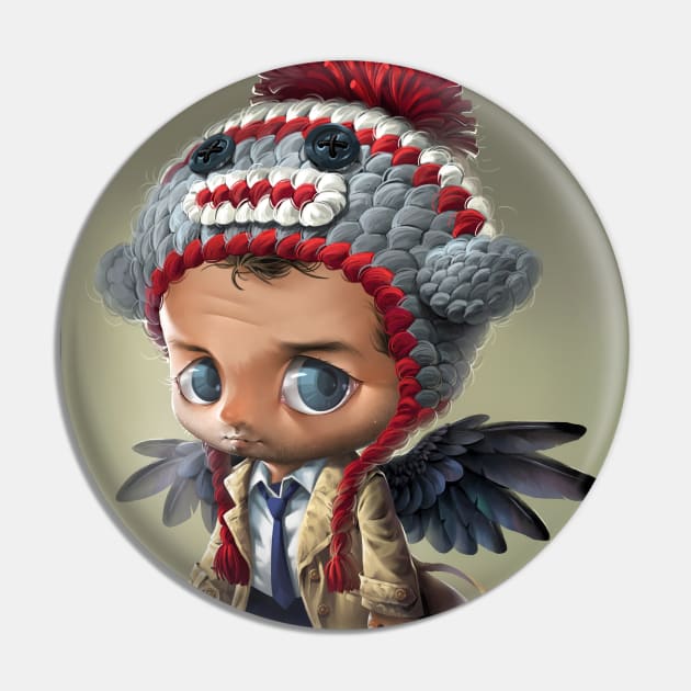 Little Castiel with Monkey Hat Pin by GioGui