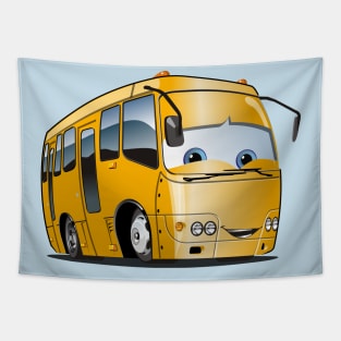 Cartoon bus Tapestry